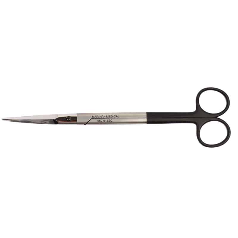 Rees surgical scissors curved 20.5 cm ceramic and stainless steel surgical scissors