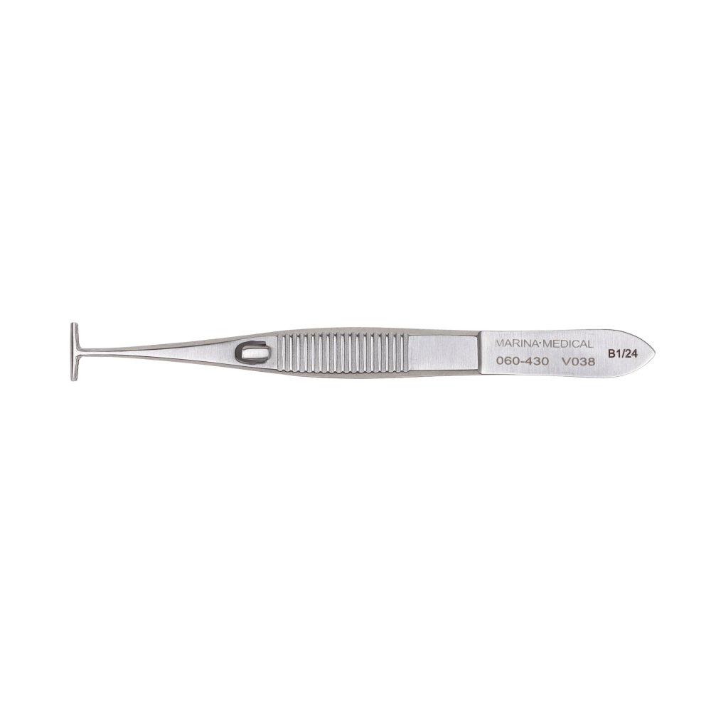 Forceps Green Fixation Lock 10mm Tip 10cm