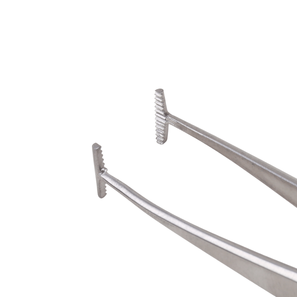 Forceps Green Fixation Lock 10mm Tip 10cm