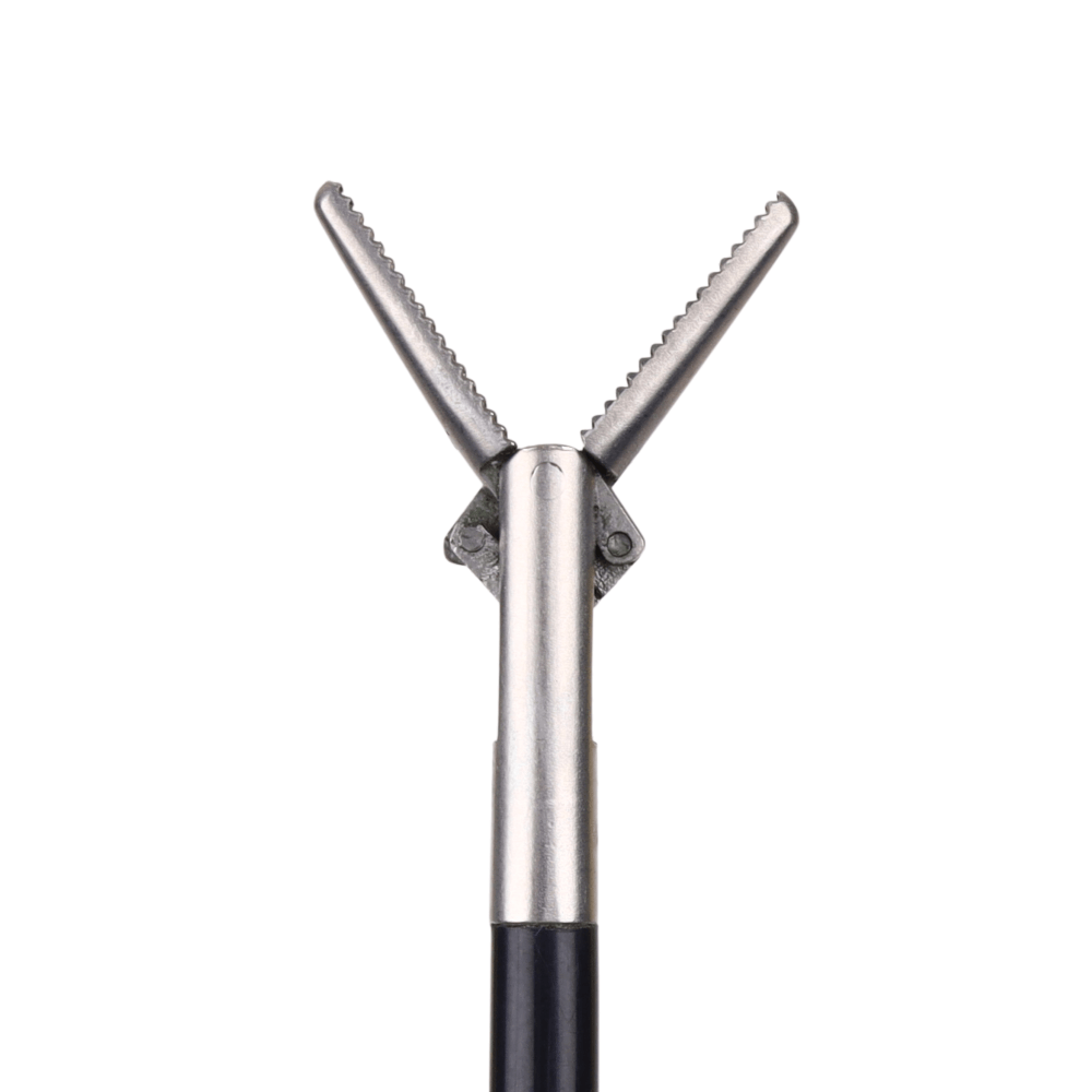 Grasper Endoscopic Needle Nose Curved Shaft