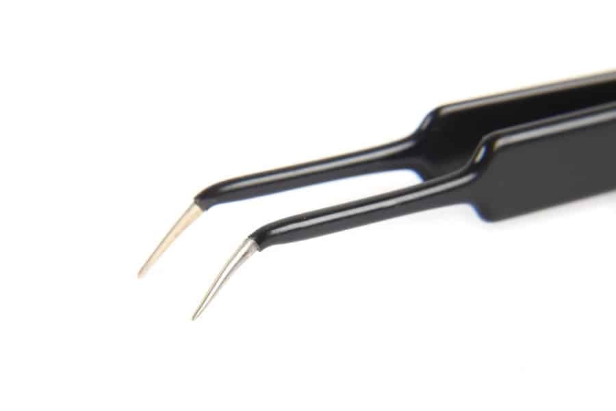 Bi-polar Jeweler Forceps, Angled