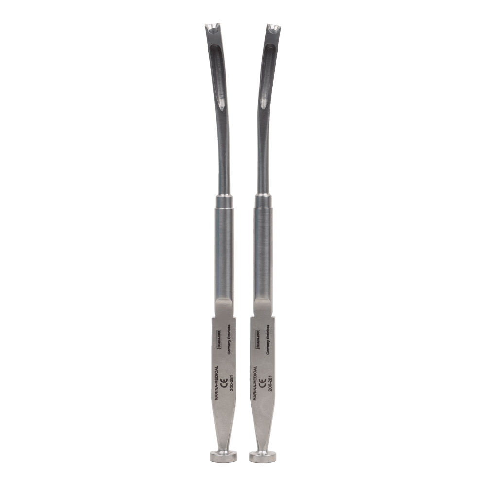 200-281 - Toriumi Banana Strip Osteotome 6mm OD Left and Right Set