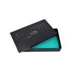 Perforated Aluminum Instrument Case, 35 x 25 x 6cm