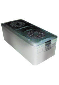580 x 280 x 200 mm Container, Safety Lid, Unperforated Bottom