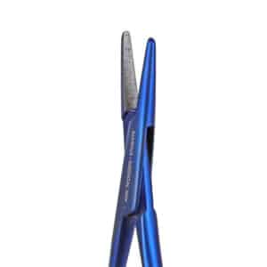 Image of 560-912 Titanium Halsey Needle Holder, Marina Medical Instruments, tip closeup