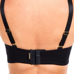 Image of PI Premium Black Compression, back bra detail, back view image